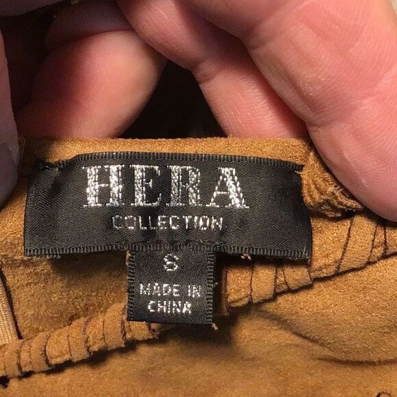 Suede look dress by Hera size small - Picture 5 of 6